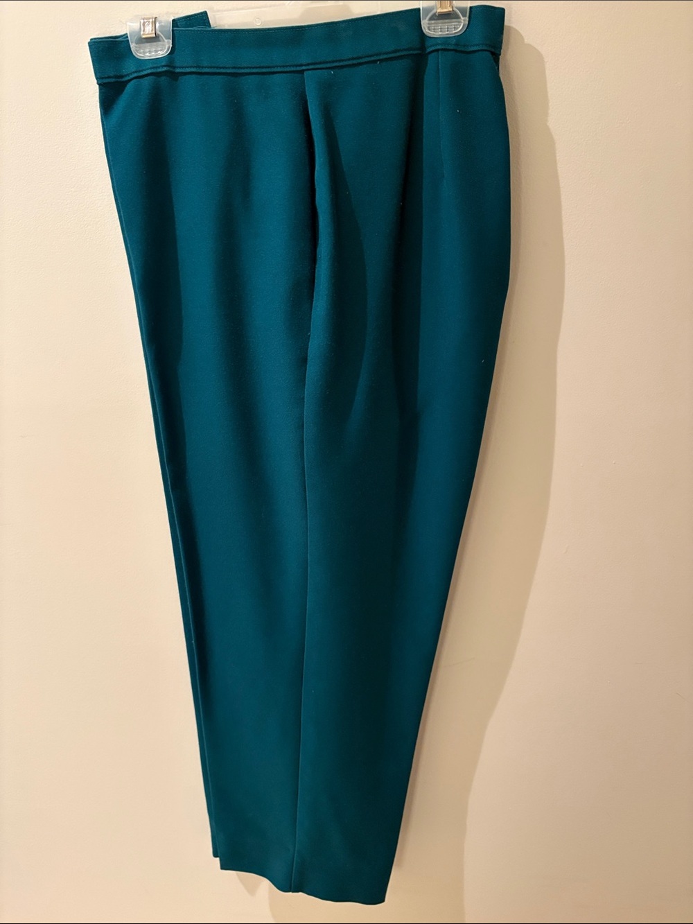 Women's Teal Tailored Dress Trousers